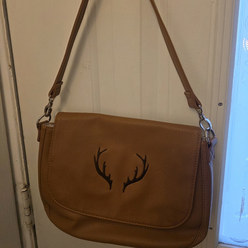 Thirty-One Studio 31 Crossbody Bag with Antler Design